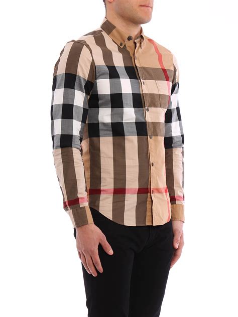 camicia burberry palermo|Camicia in cotone Check (Sabbia) .